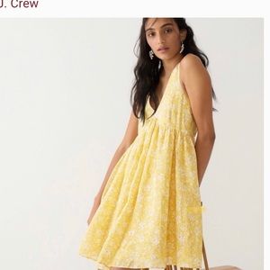 J Crew Swingy V-neck mini dress in tossed floral size small